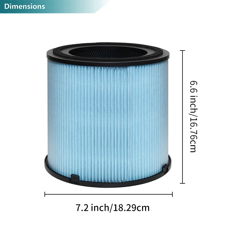 AP1001 Filter Replacement, Compatible with AP1001 Air Purifier, Part Number AP1001-RF, 5-Layer Purification System, 2 Pack