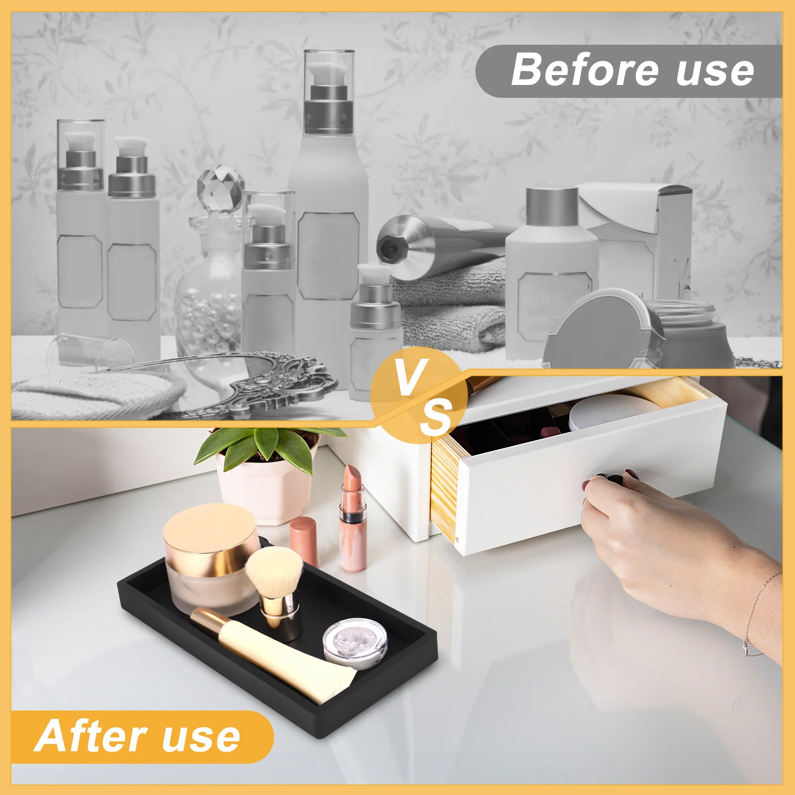 Plateau De Rangement En Silicone Pour évier De Cuisine Et Salle De Bain Passe Au Lave Vaisselle Plateau De Comptoir Antiderapant Gris 97660838