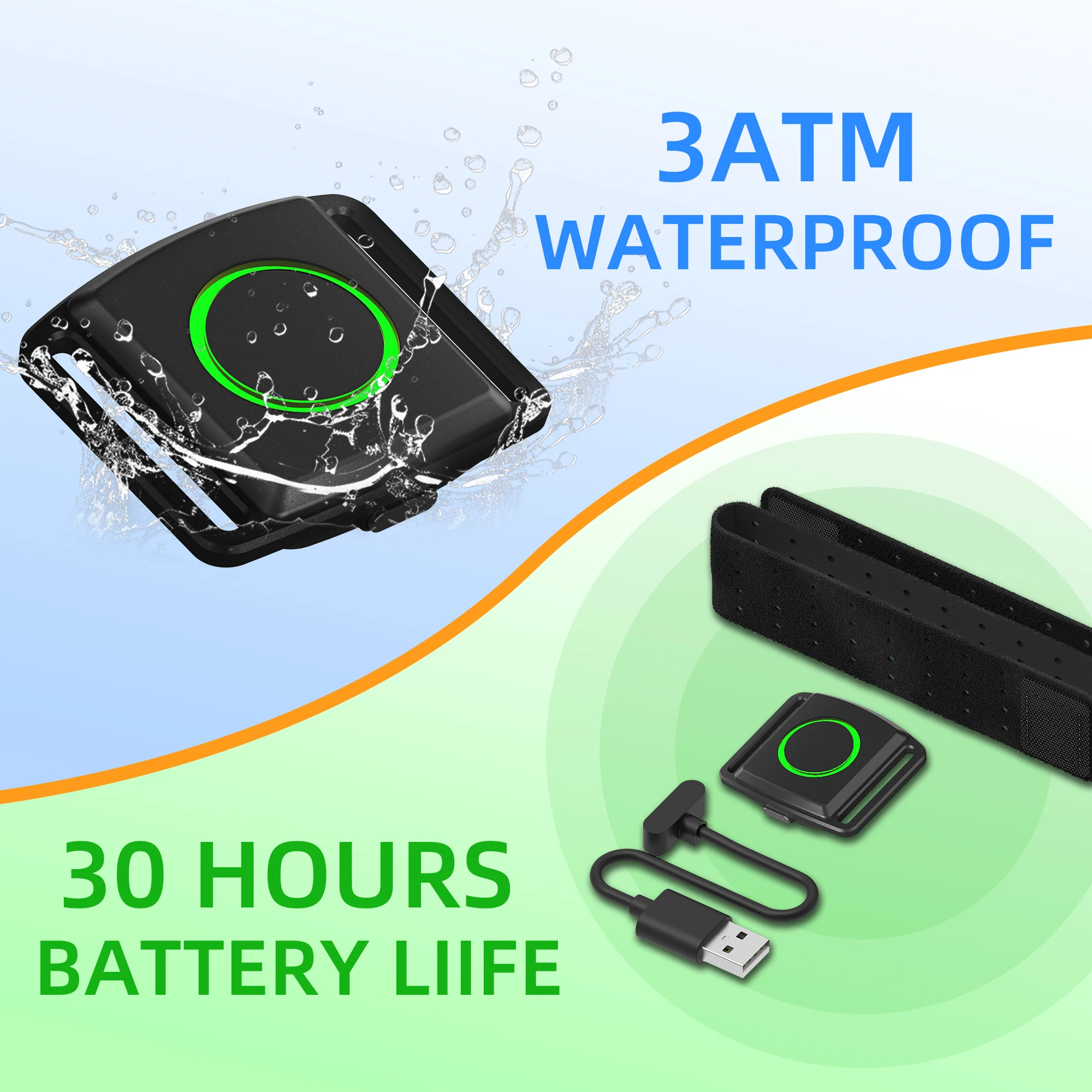 EZON C022 Pro مراقب معدل ضربات القلب حزام الصدر Bluetooth5.1 ANT + HR الاستشعار HRM 5 ATM مقاوم للماء استخدام ل Strava Wahoo Zwift