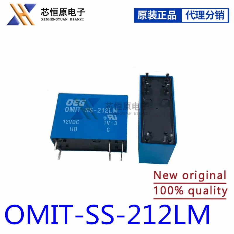 Реле OMIT-SS-212LM 12VDC 6pin 5A 250VAC