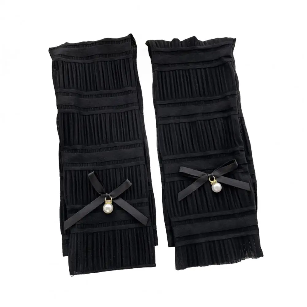 Женские теплые милые летние солнцезащитные длинные перчатки без пальцев для езды на велосипеде, вождения, тонкие дышащие рукава