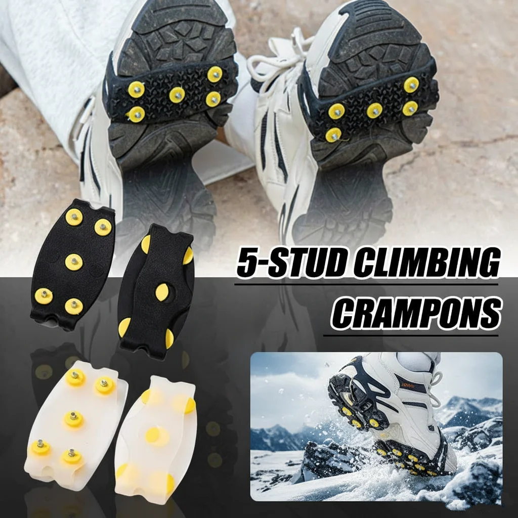 جديد الأسنان تسلق الأشرطة المضادة للانزلاق تسلق الجبال المرابط في الهواء الطلق للجنسين الثلوج مخلب أغطية الحذاء المشي التنزه اكسسوارات #1