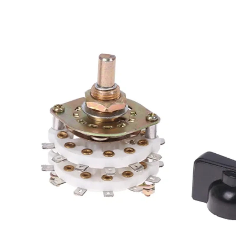 KCZ 2 Pole 6/7/8/9/10/11 4 Pole 3/5 Position With Channel Rotary Switch Selector With Cap Rotary Switch Selector