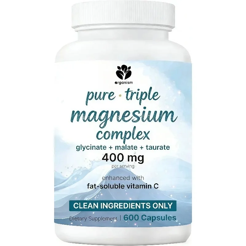 

Капсулы с комплексом микроэлементов магния - тройной комплекс глицин, яблочная кислота, таурин с витамином С для поддержки энергии и здоровья мышц.