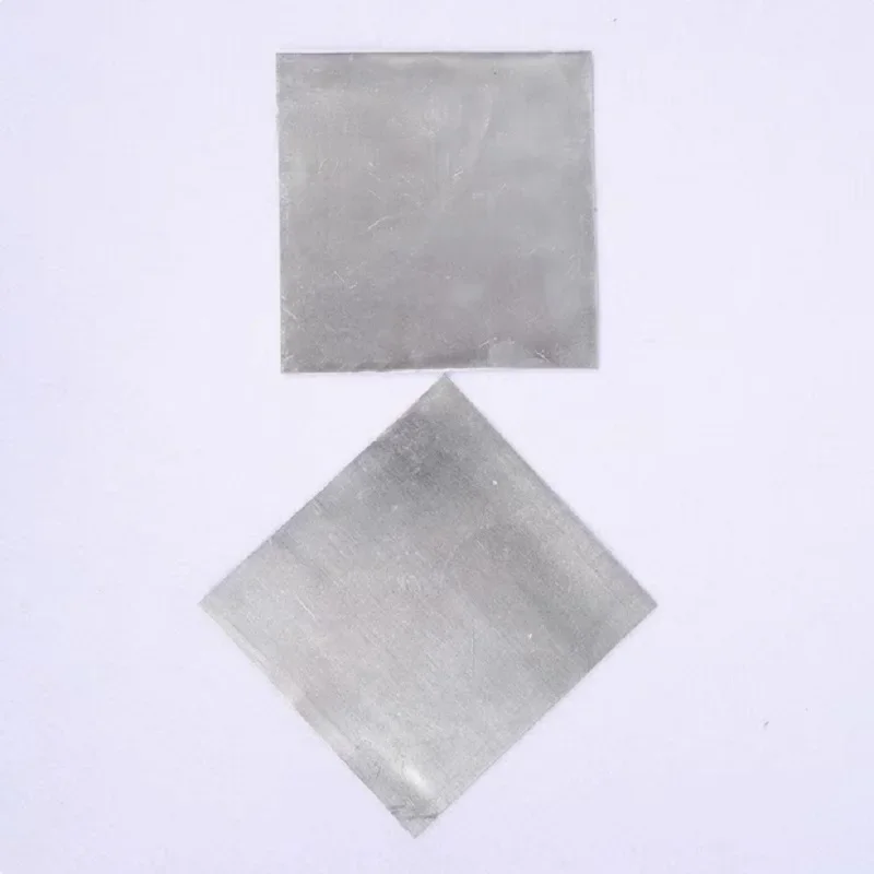 99.99% Pure Tin Stannum Sn Sheet Foil Plate Thickness 0.02mm To 10mm