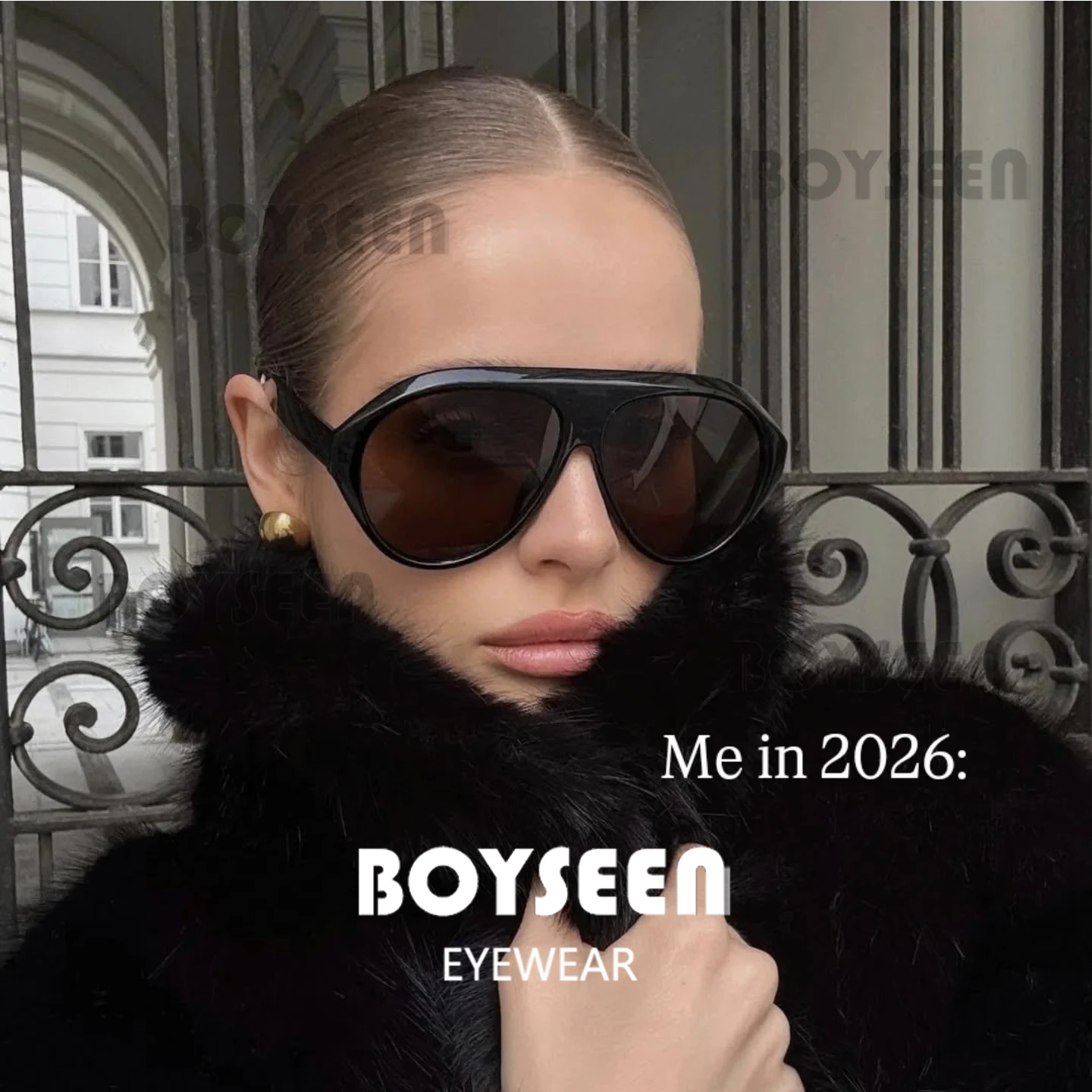 Large Frame Pilot Sunglasses Unisex Oversize Fashion Brown Sunglasses Brand Design Winter Eyewear