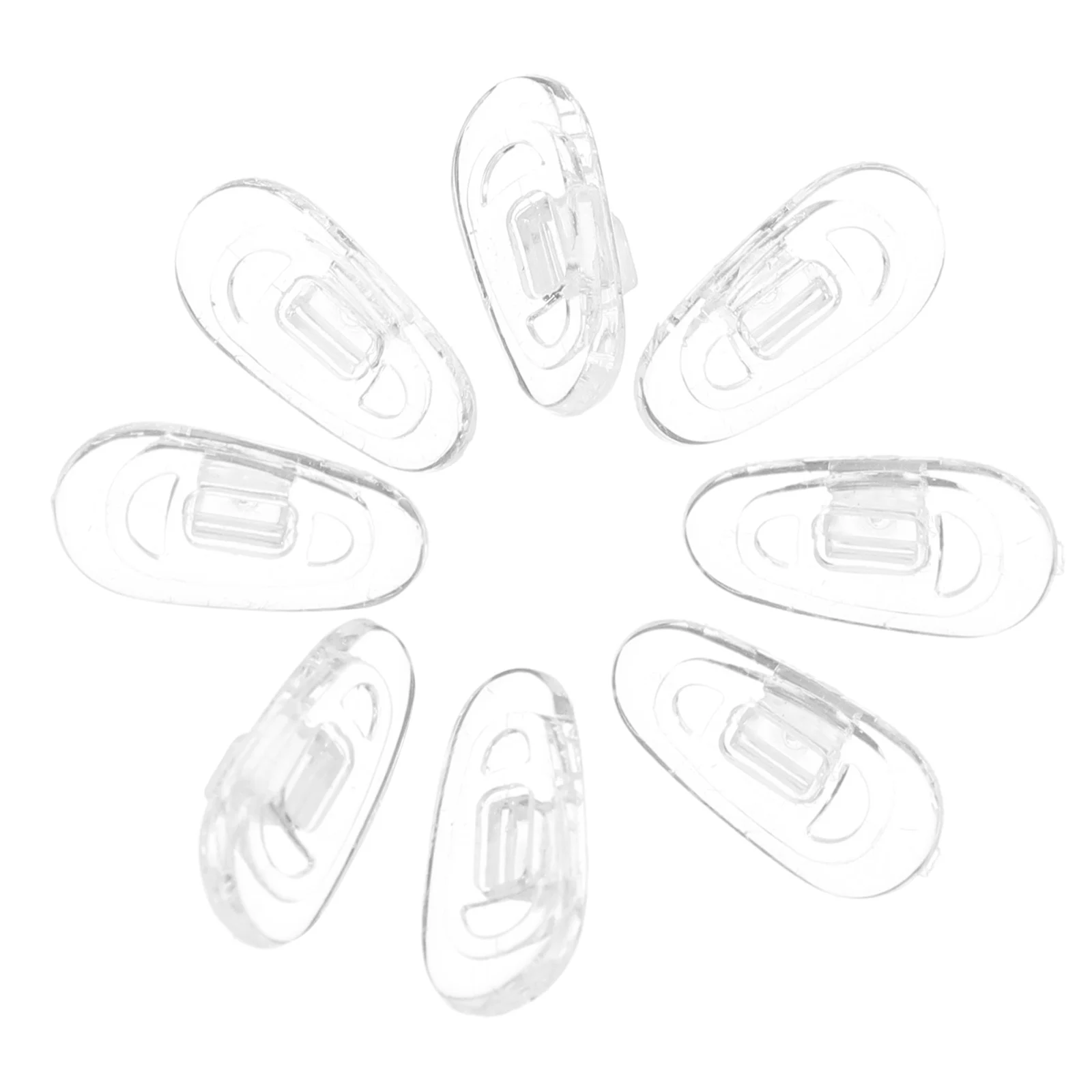 

4Pairs Silicone Eyeglass Nose Pads Replacement Universal Anti Slip Comfortable Skin Friendly Nose Bridge Pads for Glasses