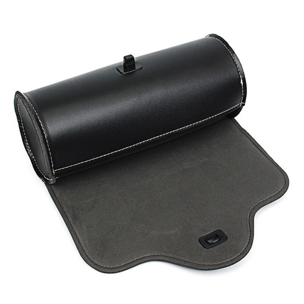 Motorcycle Bag Saddlebags PU Leather Front Fork Tail Tool Bag Luggage Waterproof
