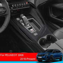 Car Interior Sticker For Peugeot 3008 2016-2025 Lifting Window Panel Decal Gear Box Dashboard Film Internal Auto Accessory