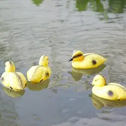 5Pack Floating Duck Fish Pond Ornament Plastic Duck-lings Decoy Mallard For Garden Yard Lawn Decor For Lake Pond Park Pool