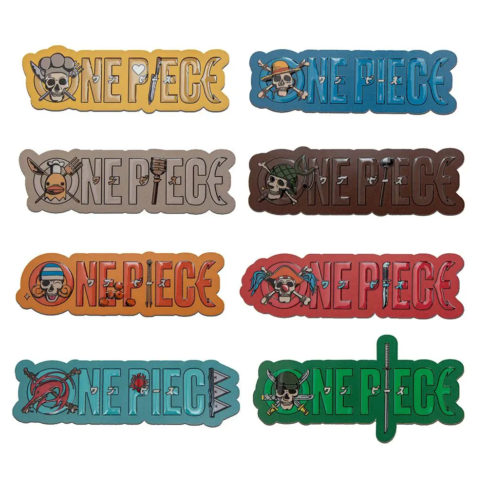 1Set One Piece Officially Licensed Wanted Posters Title Sequence Fridge Magnets For Locker Decorative Alloy Magnetic Ornaments view 4