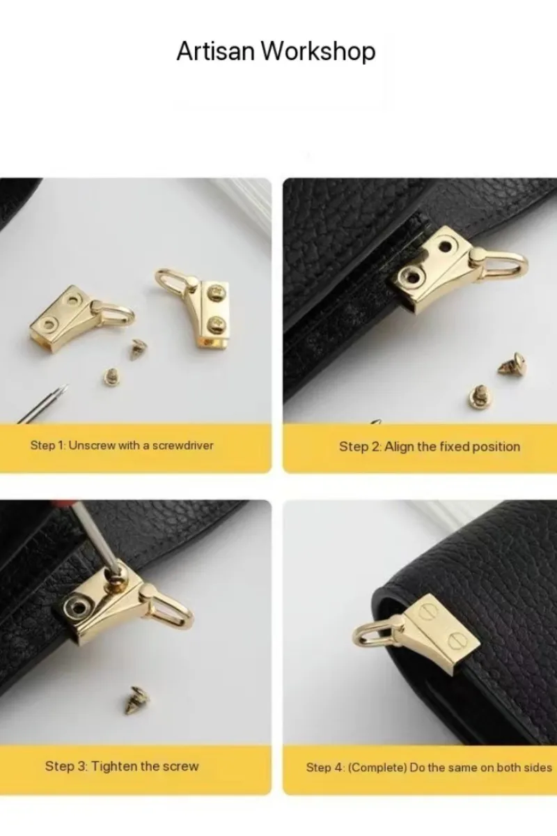 Bag clip hook envelope bag DIY modification   handbag edge clip crossbody chain shoulder strap hardware buckles