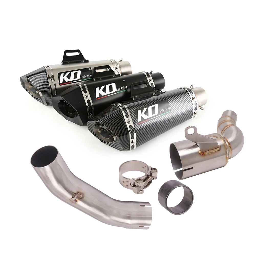 

Motorcycle Modified Exhaust Escape System Middle Link Pipe Stainless Steel For Duke 250 390 RC390 2021-2022