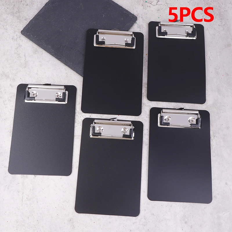 

5pcs Pocket-Sized Mini Clipboards - Compact, Lightweight, And Portable Design - Ideal For Small Notepads Memo Organization