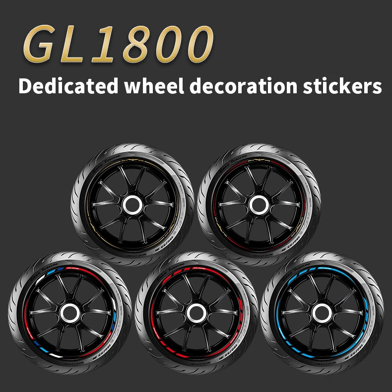 

Motorcycle Wheel Hub Rim Tire Reflective Car Sticker Decal and Decoration for Honda Goldwing Gl1800