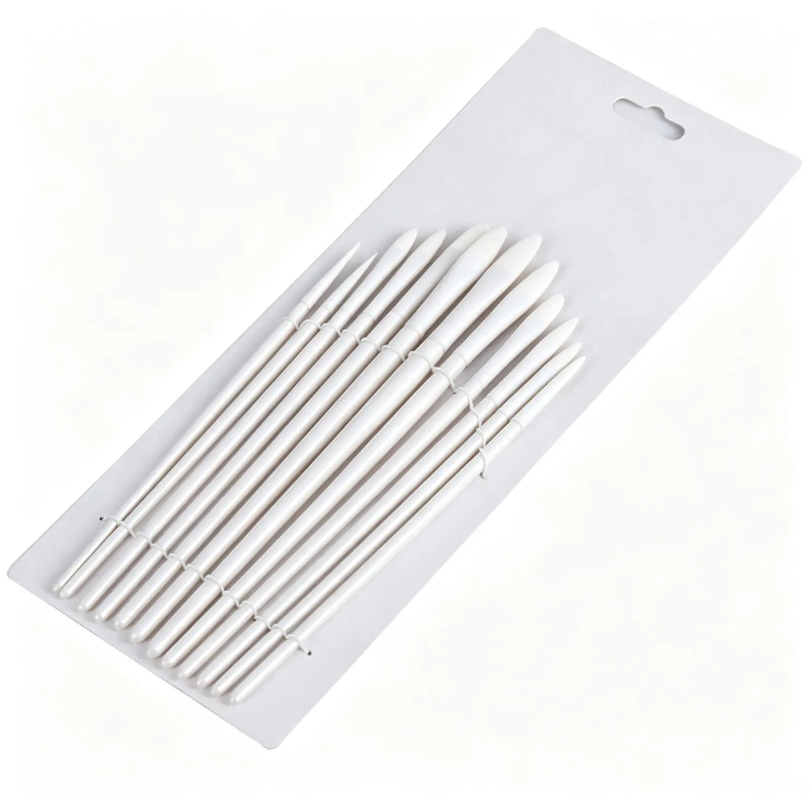 12Pcs Miniature Paint Brush Set High Precision Synthetic Tips Wooden Handle Ideal for Rock Gesso Illustration Botanical