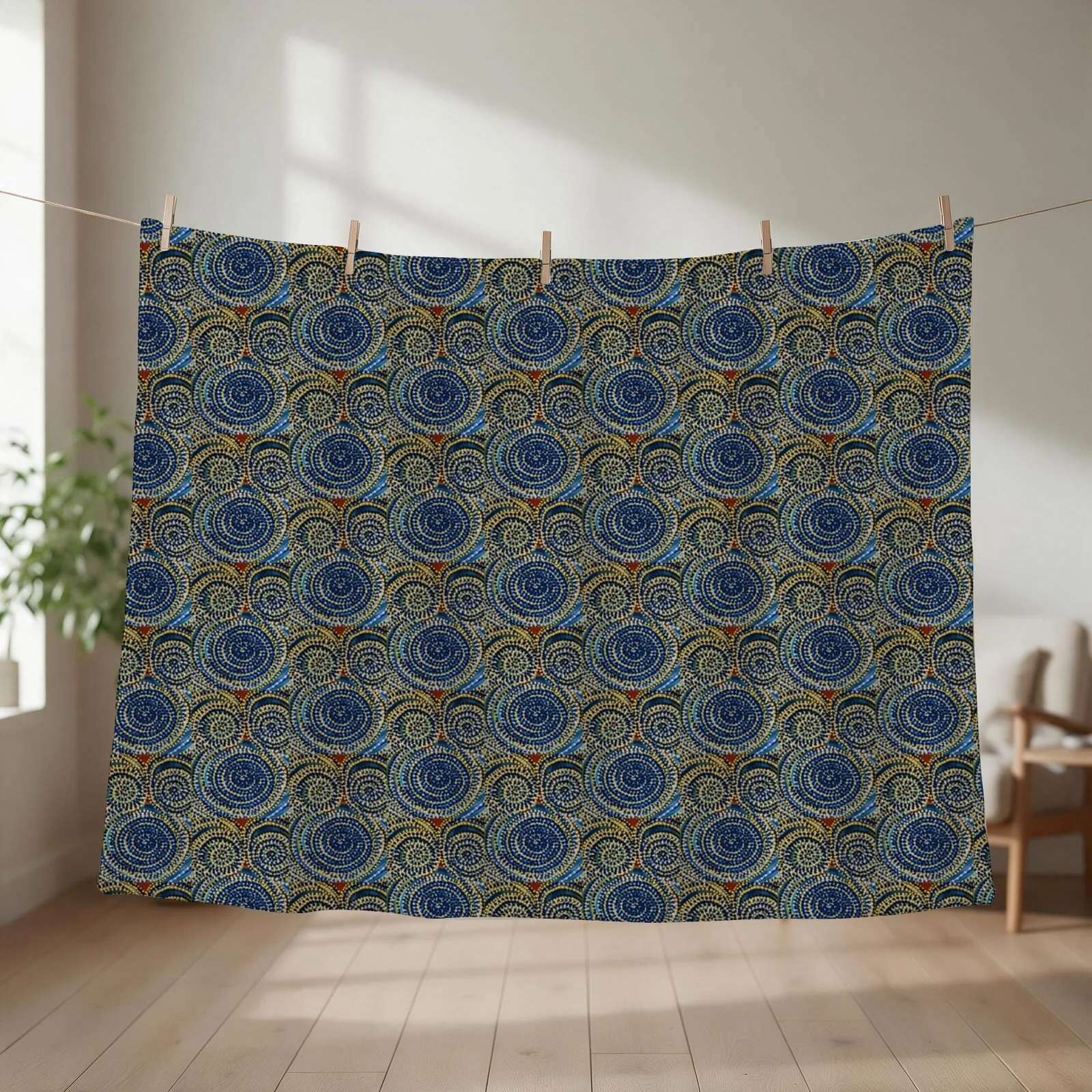 Mother Earth Throw Blanket couch cozy soft plush fuzzy picnic outdoor blanket