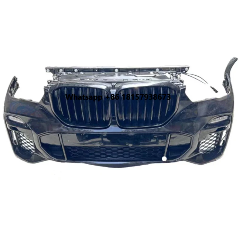 

2019-2023 High Quality X5 G05 Front Bumper Assembly with Fan Grille and Anti-Collision Beam Front Rear Position