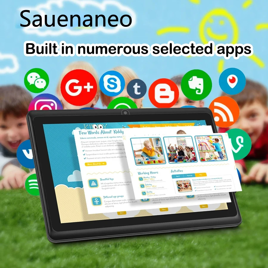 New 7.0 Android Tablet 4GB+64GB support for Google Education software can be used as a Gift Androi