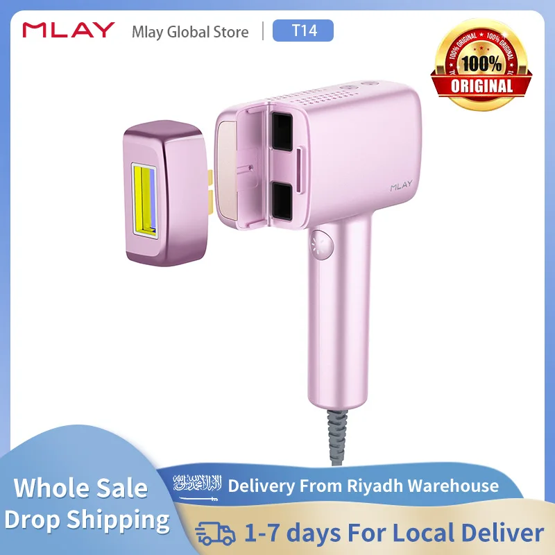 MLAY T14 IPL ICE Cooling Hair Removal Device Home IPL Laser Epilator Replaceable Face Body Bikini Lamps For Women Men Painless