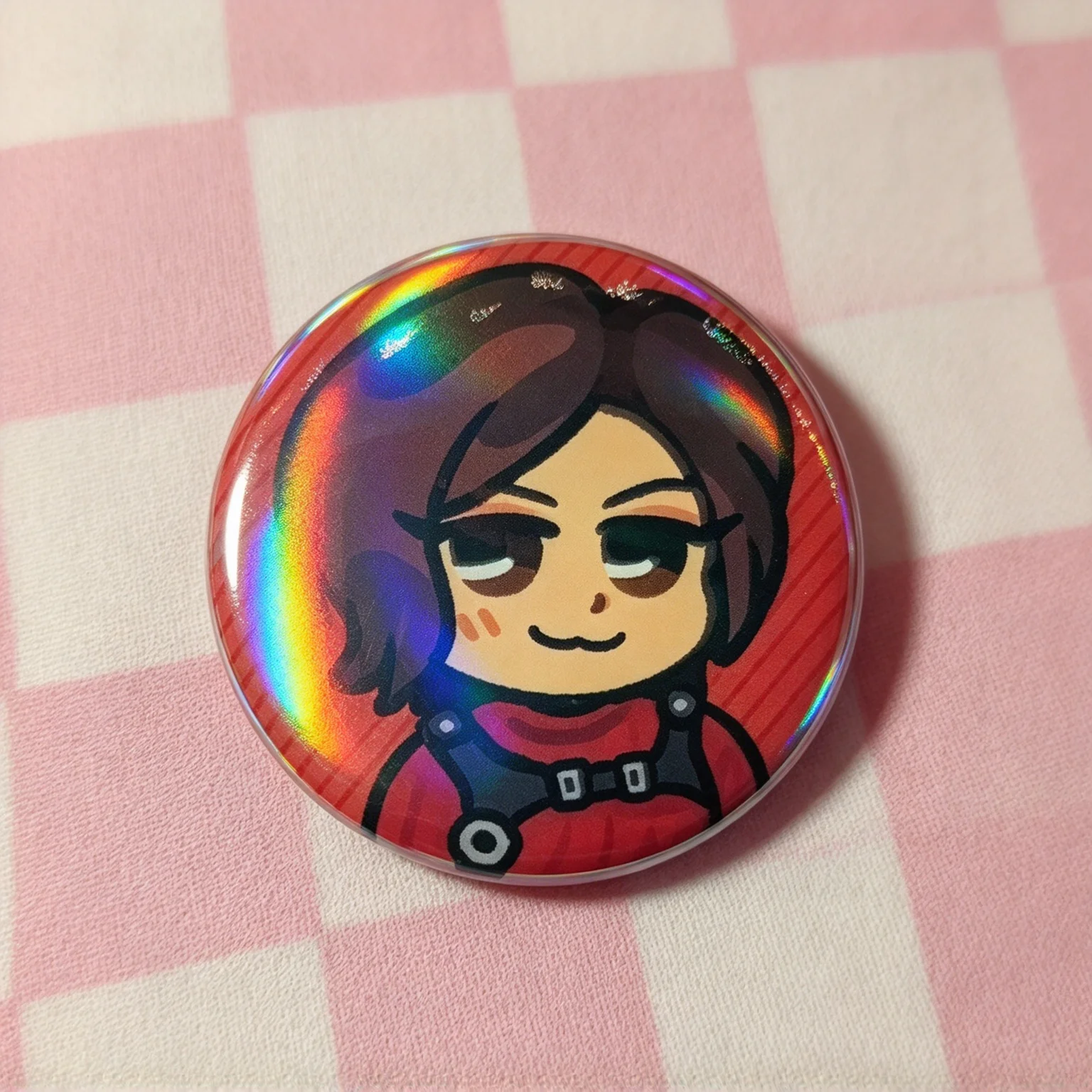 Resident Evil Mini Buttons Leon Ada Jill Carlo Character Lapel Pins Horror Game Cosplay Badges Backpack Jacket Decor Fans Gifts