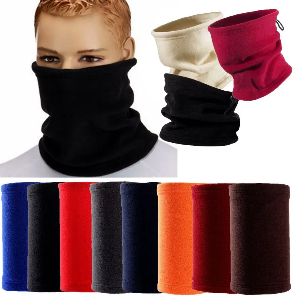 8 Colors Polar Fleece Gaiter Outdoor Hats Scarves Hiking Scarf Camping Face Mask Winter Headwear Warmer Neck Tube