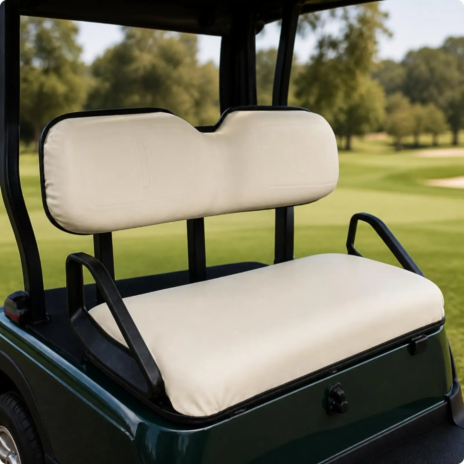 Front Backrest Cover Comfortable Front Seat Cover Stitched for Golf Cart Owners
