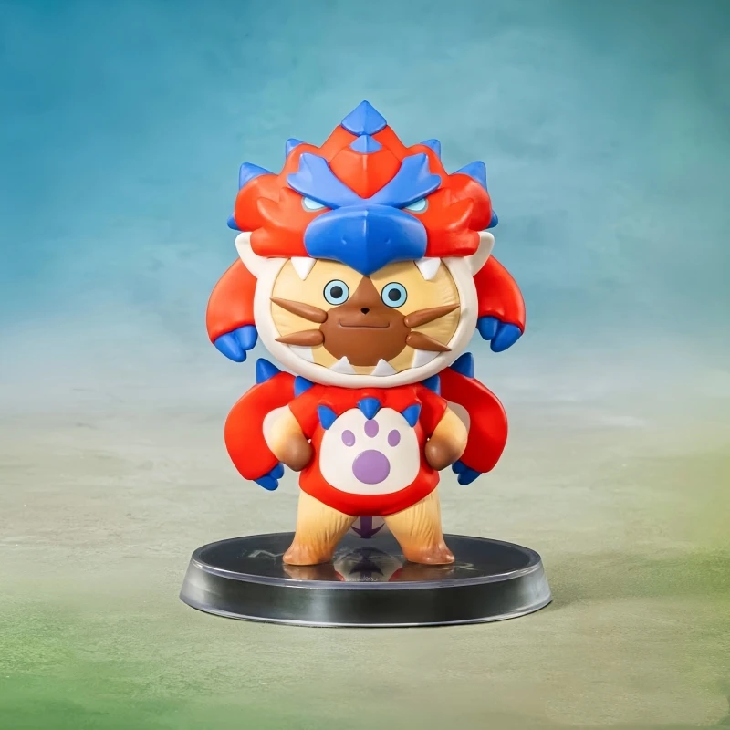 Hot Selling Genuine Stock Popmart Monster Hunter Alu Cat Series Co Branded Figurine Surprise Blind Box Toy Ornament Cute Gifts view 2