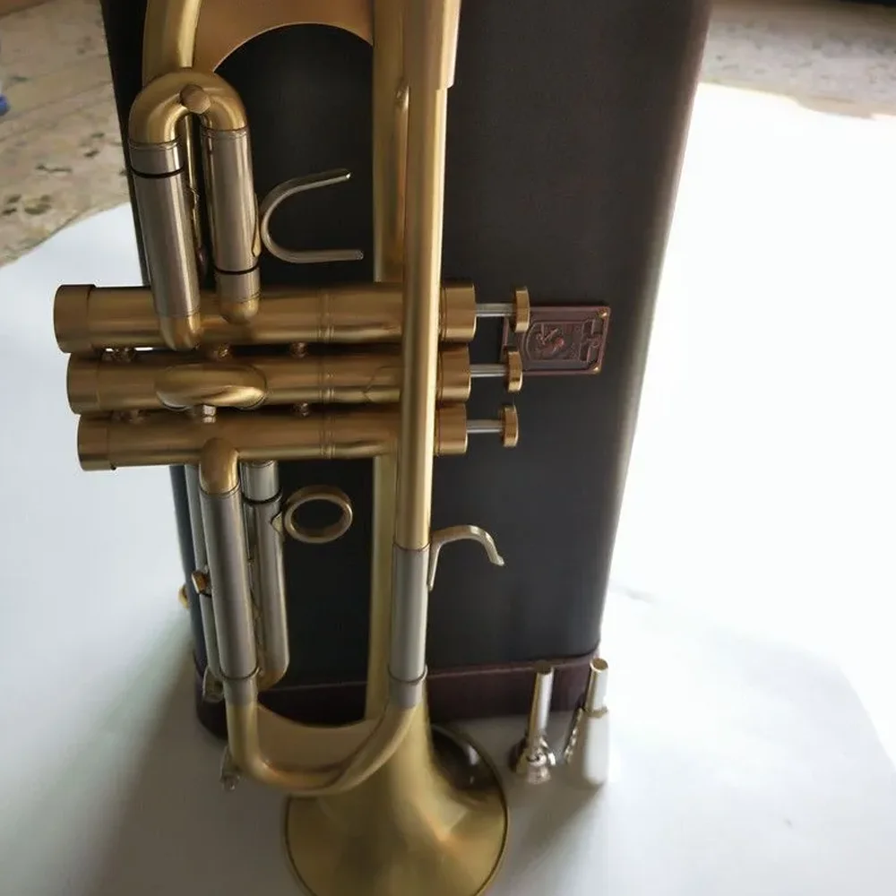 LT197GS-77 trumpet B flat trumpet instrument heavier type gold-plated performance music with mouthpiece and bag