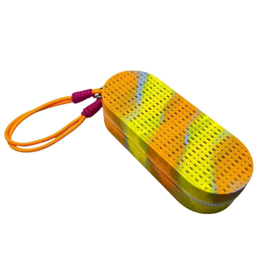 

Silicone Glasses Protection Box Breathable Large -capacity Swimming Goggles Box Drain Hole Double-sided Swim Goggle Case Kids