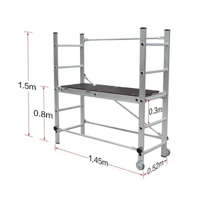 

New electric lifting scaffolding aluminum alloy scaffolding lifting telescopic ladder