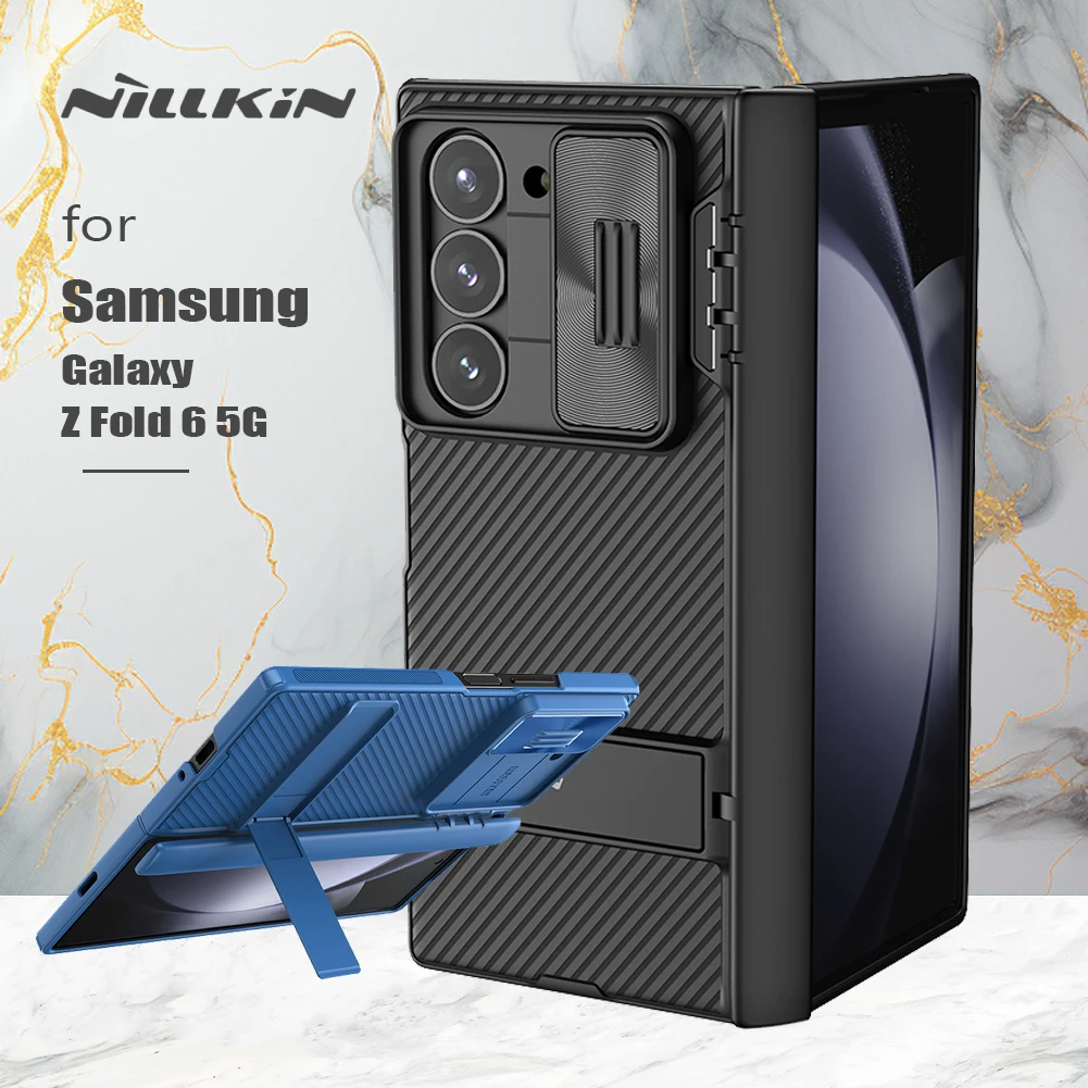 for Samsung Galaxy Z Fold 6 5G Case Nillkin Camshield Fold Slide Ultra-Thin Camera Case with Stand Privacy Back Cover