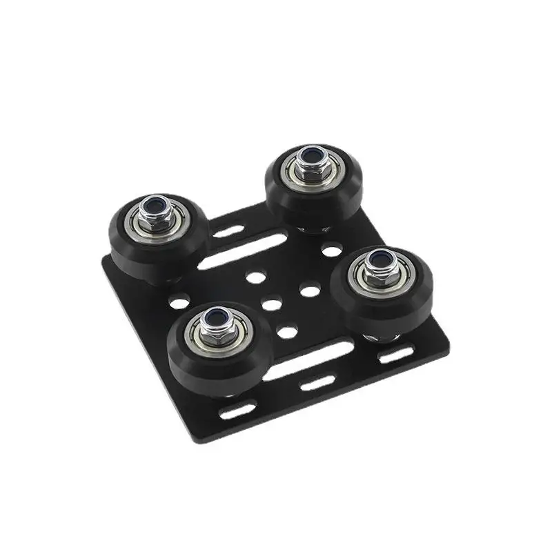 Openbuild V Gantry Plat Set Puleggia speciale per piastra scorrevole per profili in alluminio con scanalatura a V 2020 a quattro ruote per parti della stampante 3D