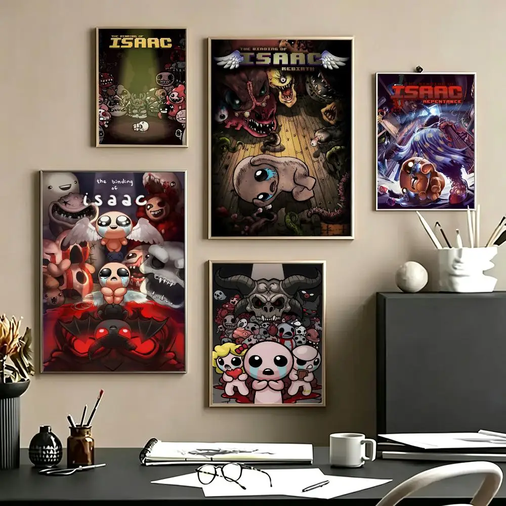 game The Binding of Isaac Poster Poster HD Self Adhesive Waterproof Art Print Wall Decor for Bedroom Living Room Home Gift
