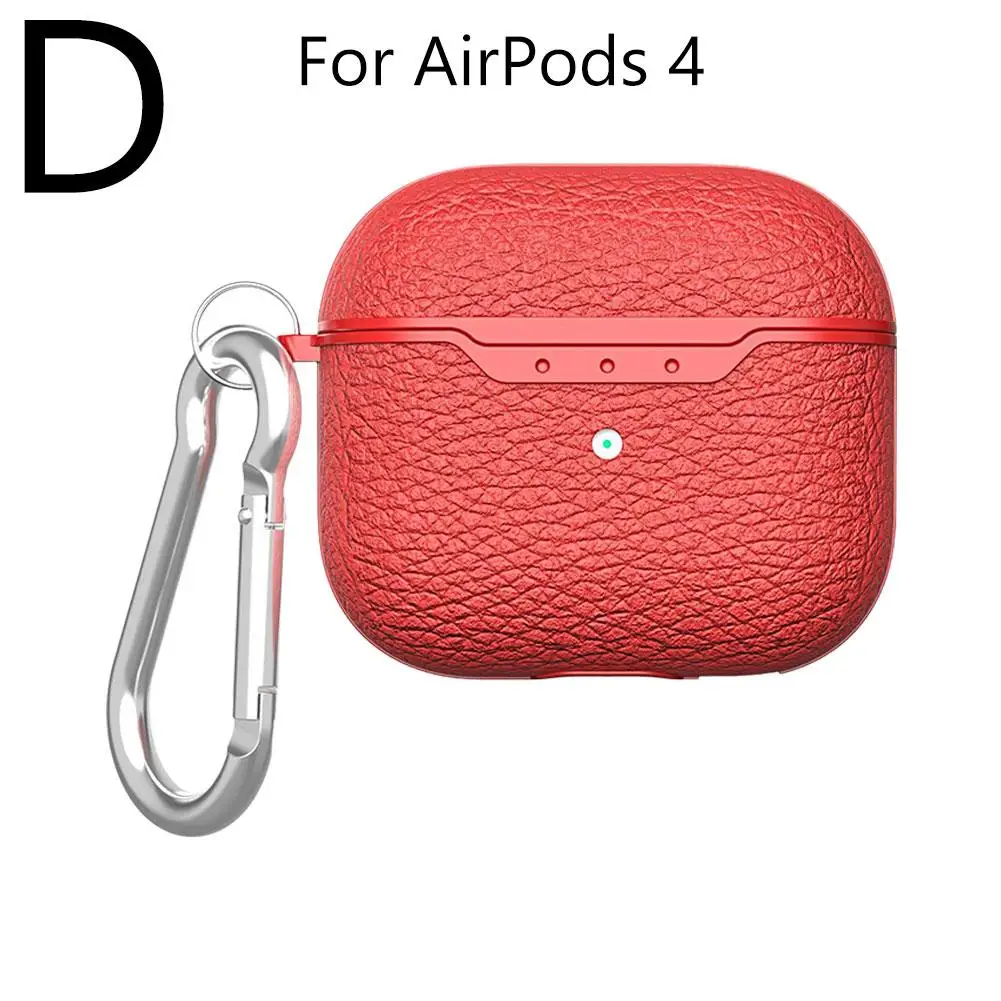 Applicable AirPods 4 Headphone Cover 4 Generation Wireless Case Pattern Lychee Protective Bluetooth Case Headphone Drop-pro J7E5