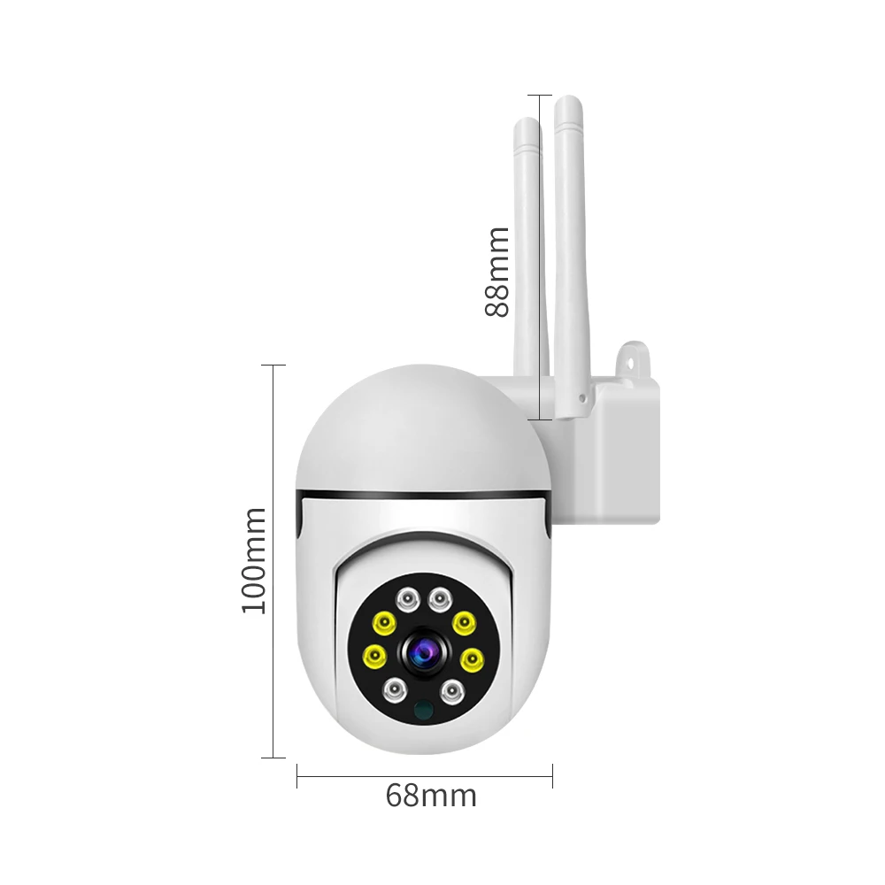 MINI WIFI PTZ Camera 3MP V380 Pro CCTV Surveillance Dome Smart Home Wireless Camera Two Ways AUDIO