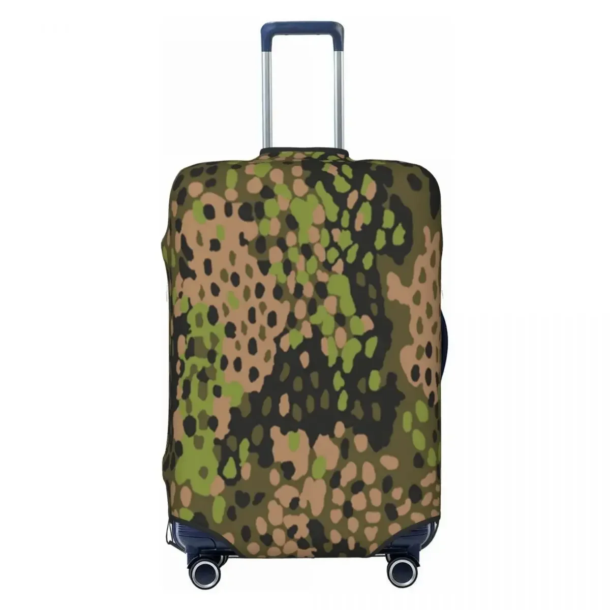 

Custom WW2 Camo Luggage Cover Protector Funny Germany Arm Camouflage Travel Suitcase Protective Cover for 18-32 Inch