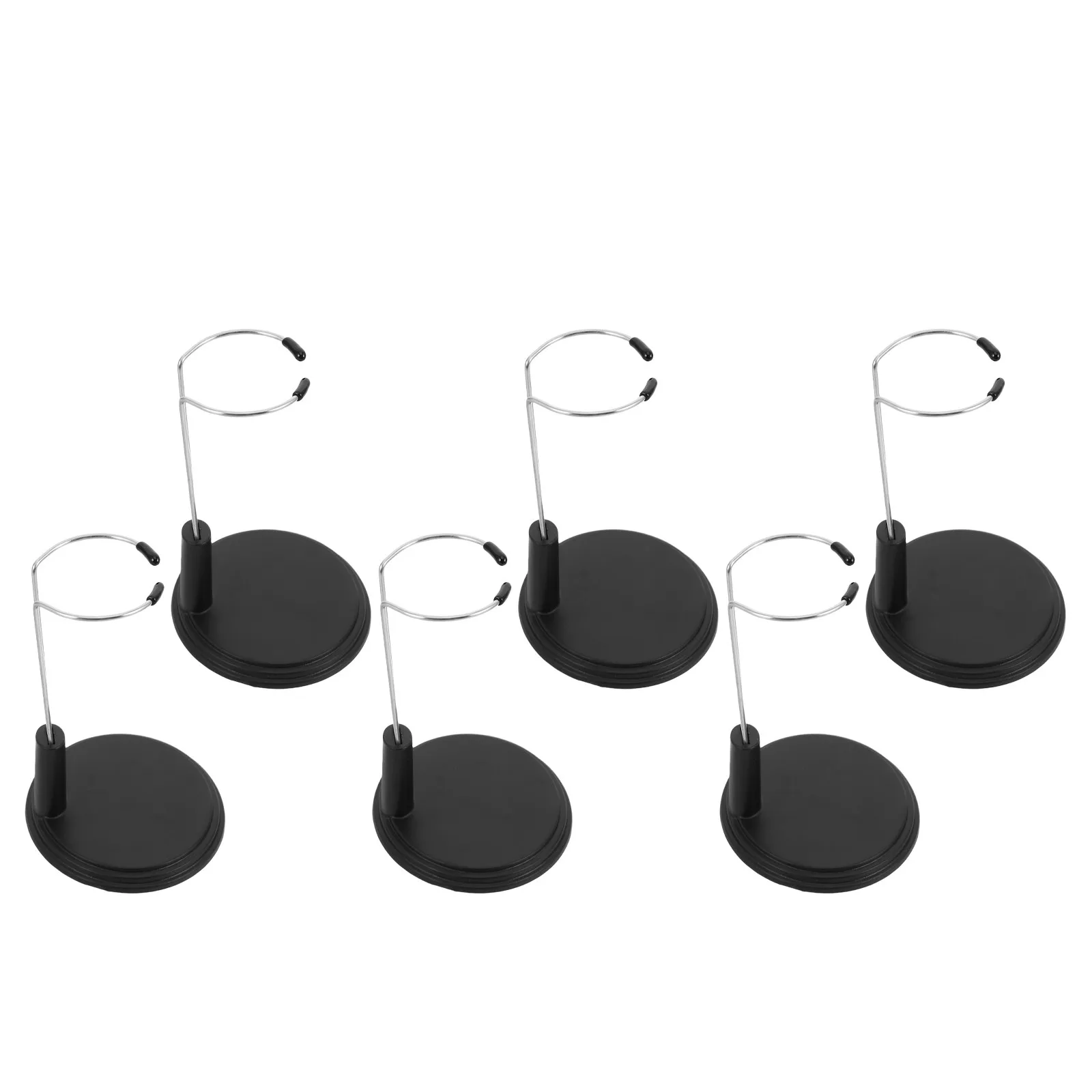 

Набор из 6 черных пластиковых подставок для фигурок 17 см: устойчивые вертикальные держатели для коллекционных предметов, для настольного использования, розничной торговли, путешествий и выставок
