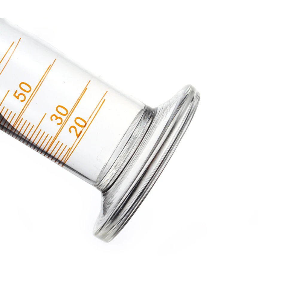 50ml Graduated Labrotary Glass Liquid Mearsuring Cylinder with plastic stopper