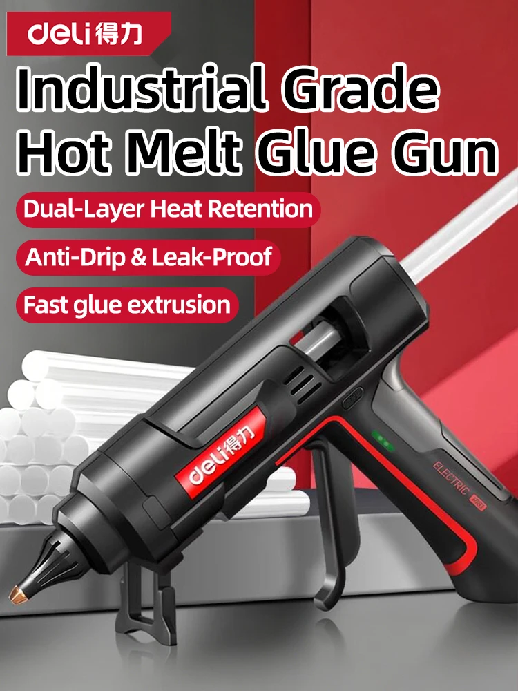 Hot Glue Gun Kit With 10 Adhesive Sticks 7mm 11mm Multi Wattage For Home Repair Industrial Sealing Craft Hobby Fixed Power Tool