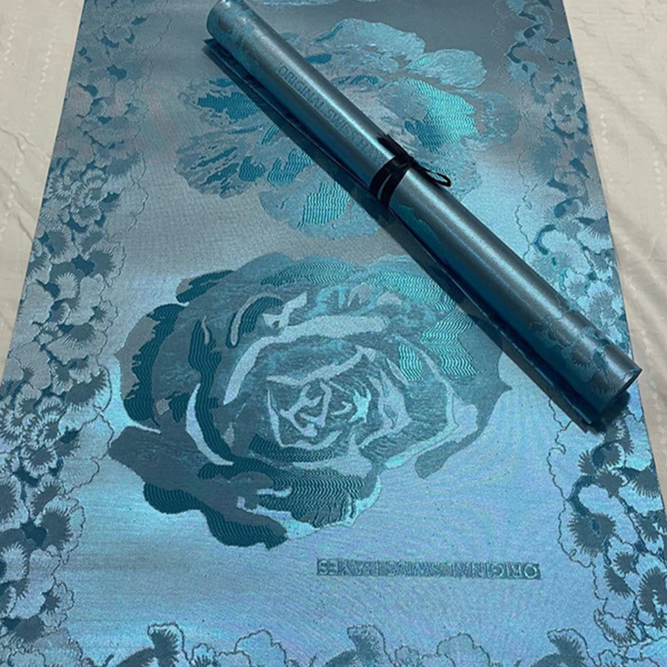 

Luxury Nigerian Bridal Set - 2PC African Gele & Ipele in Swiss Grand Hayes Style, Elegant Sego Headtie Fabric for Wedding TX-4-2