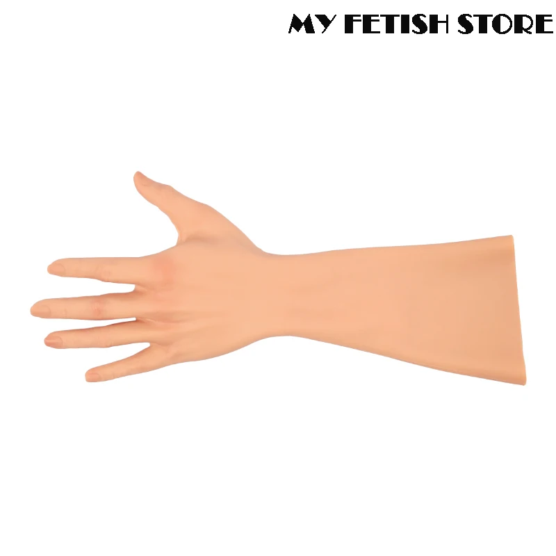 เหมือนจริงหญิงสมจริงซิลิโคนนุ่มถุงมือ 6G อัพเกรด 40 ซม.ความยาวสําหรับเกย์ Transgender กระเทยชายหญิง