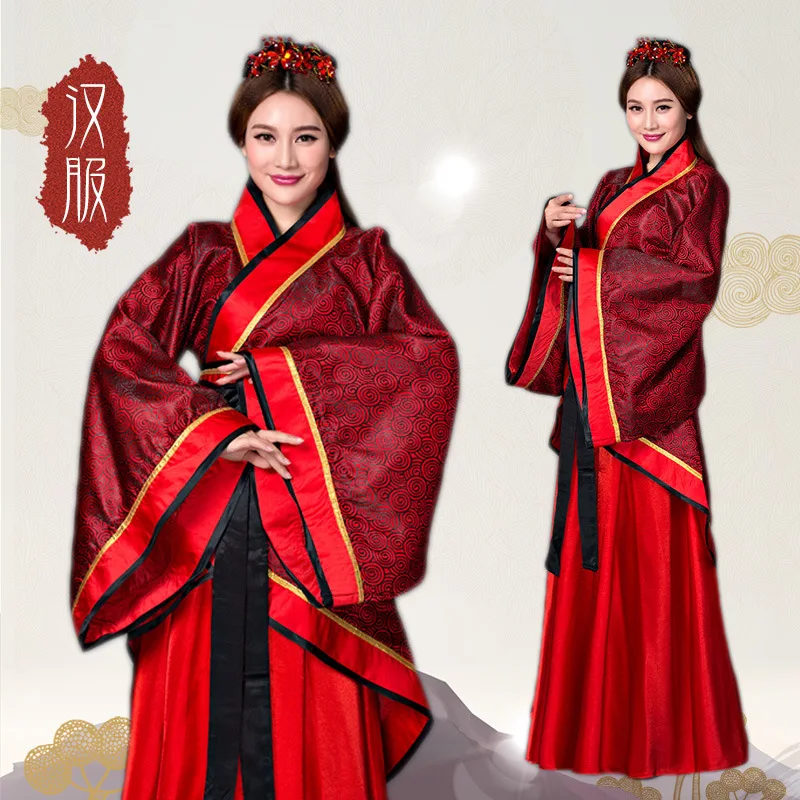 Chinese Traditional Hanfu Costume Woman Ancient Han Dynasty Dress Oriental Princess Dress Lady Elegance Tang Dynasty Dance Wear