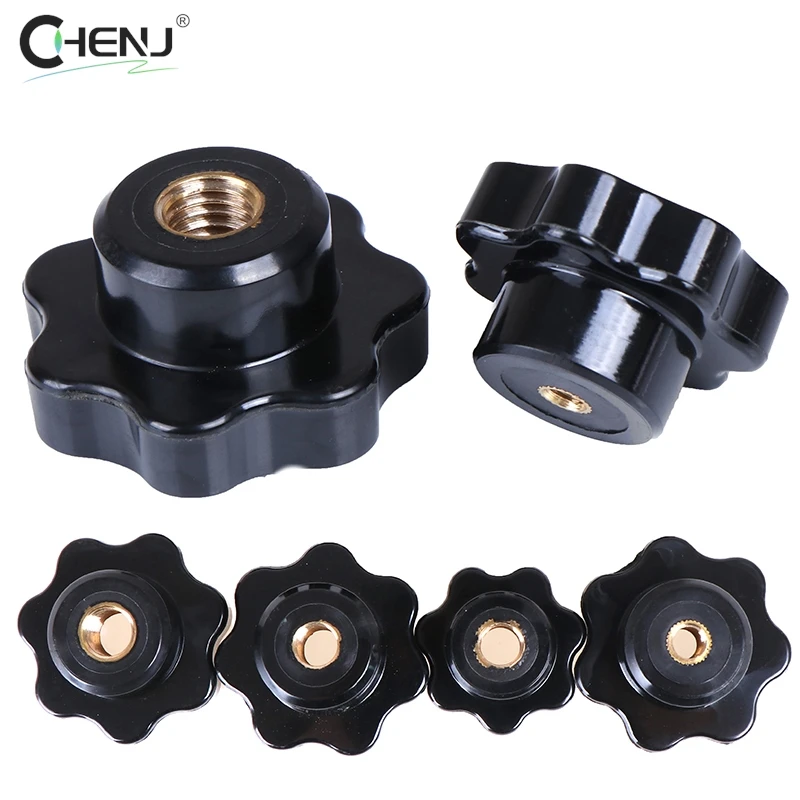 M5/M6/M8/M10/M12 Female Thread Star Shaped Head Clamping Nuts Knob For Industry Equipment 1PCS Nuts Copper Core Knob