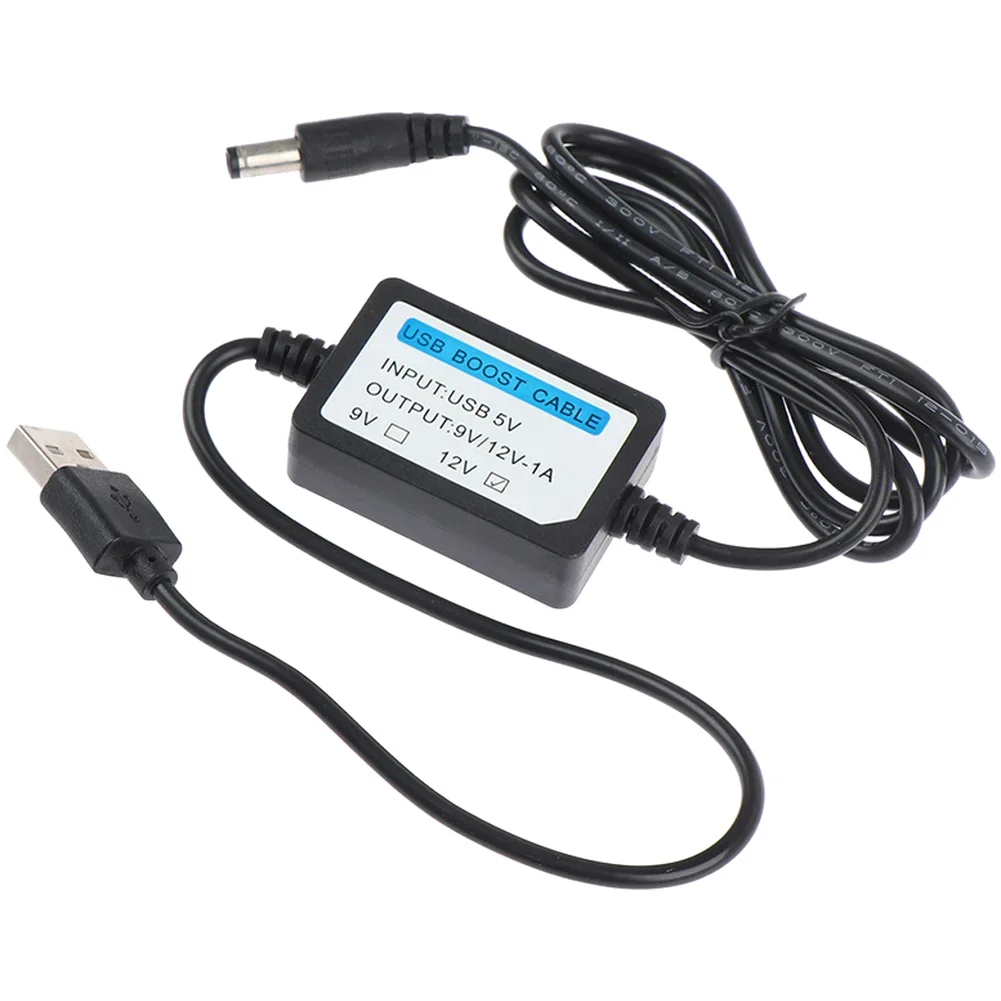 5V To 12V Converter USB Boost Cable For Travel Use USB Cable For Routers And Modems Power Converter Cable Converts 5V To 9V