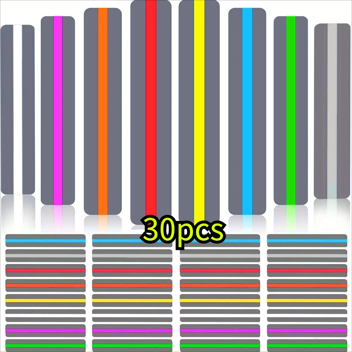 30 Pieces Colorful Bookmark- Guided Reading Strips，Helps with Dyslexia for Students and Teacher Classroom Supply Assistant