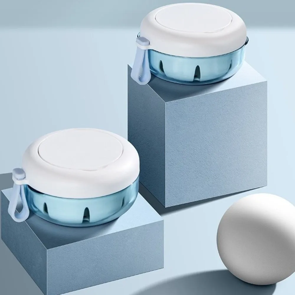 Mini scatola da bagno per protesi Custodia per denti finti resistente alle perdite a doppio strato Comoda scatola per la pulizia ortodontica per la protezione della bocca Uso da viaggio