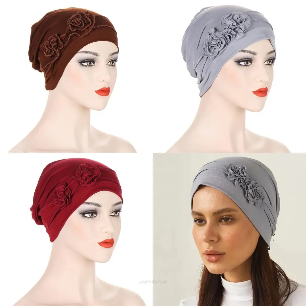 

X5XA Chemo Headscarf Hat for Outdoor Party Photo Props Hijab for Women