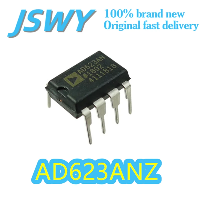 (3/30 pieces) AD623ANZ Silk Screen AD623 DIP-8 Package Single Channel Instrument Amplifier Rail-to-Rail Original Quick Shipping