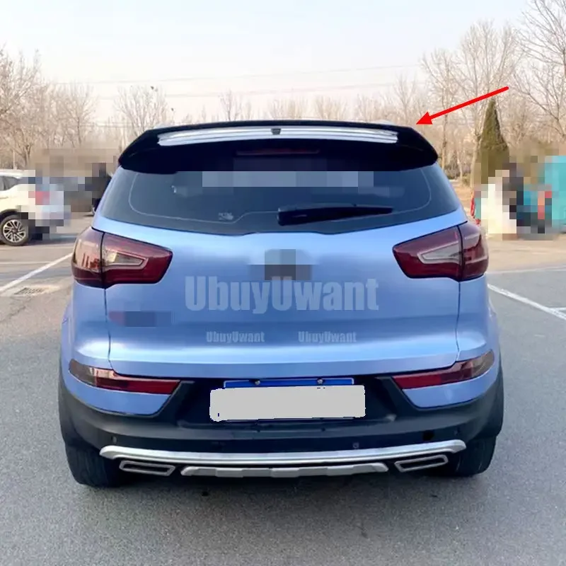 for Kia sportage spoiler 2011-2017 sportage Spoiler light High Quality ABS Material Car Rear Wing Primer Color Rear Spoiler